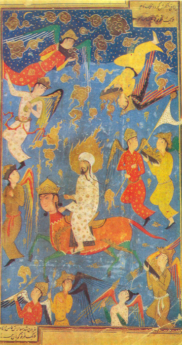 MUHAMMAD'S ASCENSION OX BURAK, Amir Khosrov Dihlevi. The History of Khyzr-Khan