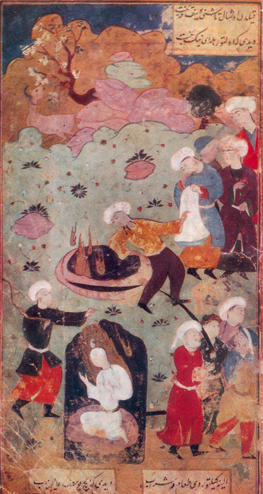 YUSSUF THROWN INTO THE WELL BY HIS BROTHERS, Duibek. Yussuf and Zulaikha
